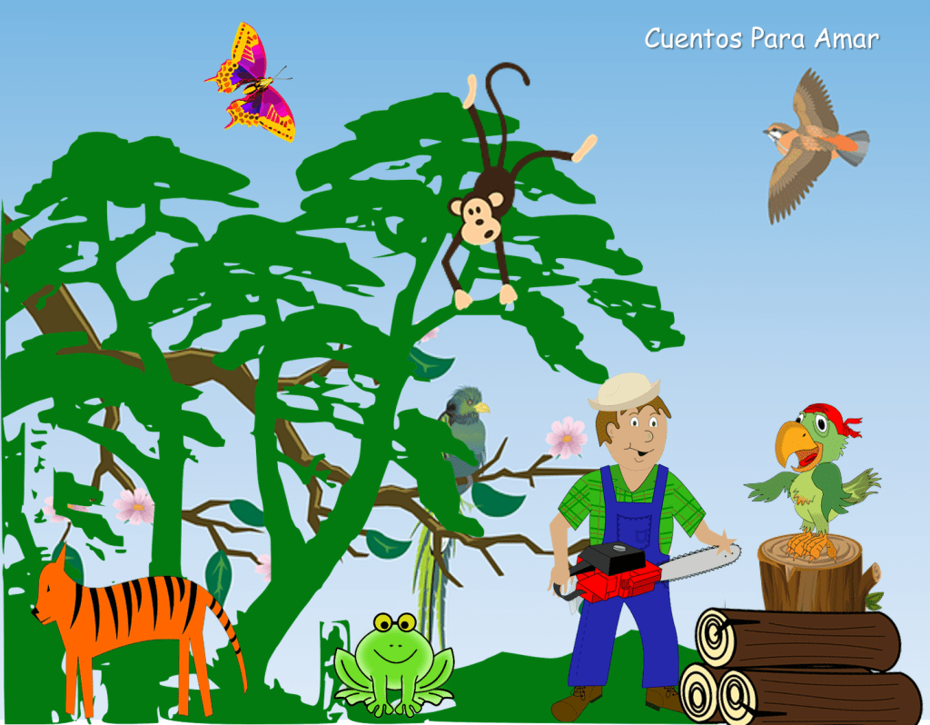 Cuento Del Loro Que Se Creia Astuto 1024x798